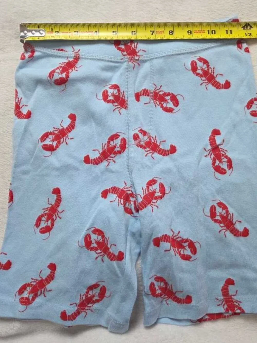 New boys 12 J.Crew Factory Crewcuts short-sleeve Lobster pajama set shirt shorts